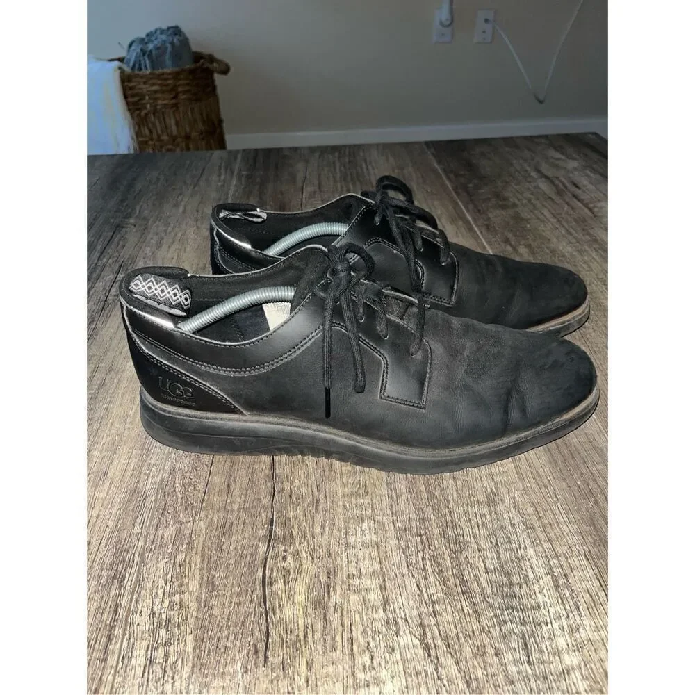 UGG Australia Men's Union Derby Size 11.5 Waterproof Leather Oxford Shoes 110469